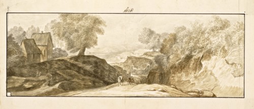 Catalogue raisonne et figure de ses tableaux, La Galerie Électorale de Düsseldorf, Pigage, Nicolas de, 1723-1796, Red crayon