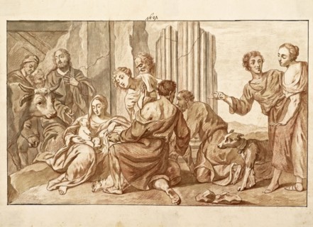 Catalogue raisonne et figure de ses tableaux, La Galerie Électorale de Düsseldorf, Pigage, Nicolas de, 1723-1796, Red crayon