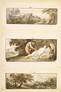 Catalogue raisonne et figure de ses tableaux, La Galerie Électorale de Düsseldorf, Pigage, Nicolas de, 1723-1796, Red crayon
