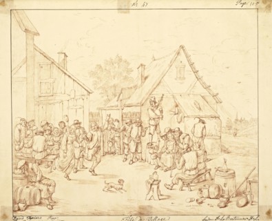 Catalogue raisonne et figure de ses tableaux, La Galerie Électorale de Düsseldorf, Pigage, Nicolas de, 1723-1796, Red crayon
