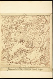 Catalogue raisonne et figure de ses tableaux, La Galerie Électorale de Düsseldorf, Pigage, Nicolas de, 1723-1796, Red crayon