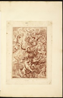 Catalogue raisonne et figure de ses tableaux, La Galerie Électorale de Düsseldorf, Pigage, Nicolas de, 1723-1796, Red crayon