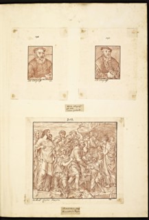 Catalogue raisonne et figure de ses tableaux, La Galerie Électorale de Düsseldorf, Pigage, Nicolas de, 1723-1796, Red crayon