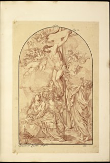 Catalogue raisonne et figure de ses tableaux, La Galerie Électorale de Düsseldorf, Pigage, Nicolas de, 1723-1796, Red crayon