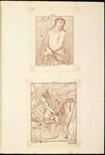 Catalogue raisonne et figure de ses tableaux, La Galerie Électorale de Düsseldorf, Pigage, Nicolas de, 1723-1796, Red crayon