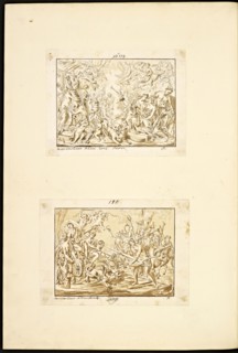 Catalogue raisonne et figure de ses tableaux, La Galerie Électorale de Düsseldorf, Pigage, Nicolas de, 1723-1796, Red crayon