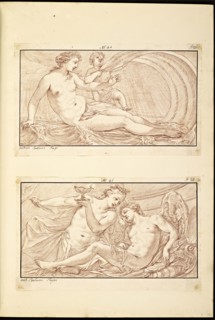 Catalogue raisonne et figure de ses tableaux, La Galerie Électorale de Düsseldorf, Pigage, Nicolas de, 1723-1796, Red crayon
