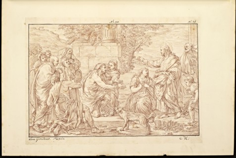 Catalogue raisonne et figure de ses tableaux, La Galerie Électorale de Düsseldorf, Pigage, Nicolas de, 1723-1796, Red crayon
