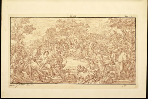 Catalogue raisonne et figure de ses tableaux, La Galerie Électorale de Düsseldorf, Pigage, Nicolas de, 1723-1796, Red crayon
