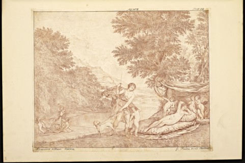 Catalogue raisonne et figure de ses tableaux, La Galerie Électorale de Düsseldorf, Pigage, Nicolas de, 1723-1796, Red crayon