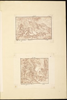 Catalogue raisonne et figure de ses tableaux, La Galerie Électorale de Düsseldorf, Pigage, Nicolas de, 1723-1796, Red crayon