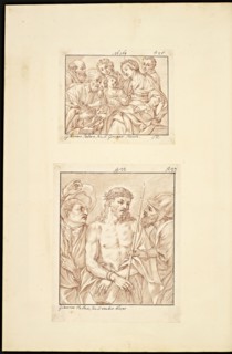 Catalogue raisonne et figure de ses tableaux, La Galerie Électorale de Düsseldorf, Pigage, Nicolas de, 1723-1796, Red crayon