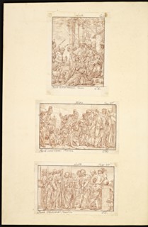 Catalogue raisonne et figure de ses tableaux, La Galerie Électorale de Düsseldorf, Pigage, Nicolas de, 1723-1796, Red crayon