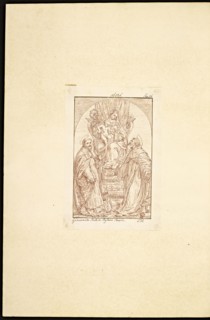 Catalogue raisonne et figure de ses tableaux, La Galerie Électorale de Düsseldorf, Pigage, Nicolas de, 1723-1796, Red crayon