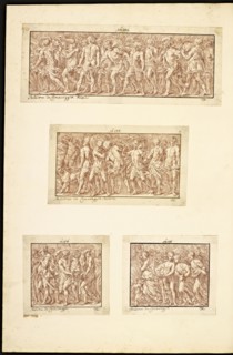 Catalogue raisonne et figure de ses tableaux, La Galerie Électorale de Düsseldorf, Pigage, Nicolas de, 1723-1796, Red crayon