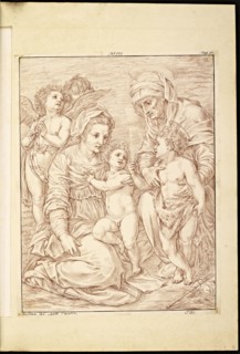 Catalogue raisonne et figure de ses tableaux, La Galerie Électorale de Düsseldorf, Pigage, Nicolas de, 1723-1796, Red crayon