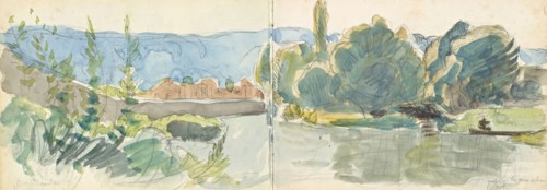 Sketchbook with manuscript notes, Sketchbook with manuscript notes, Bracquemond, Félix, 1833-1914, ca. 1860