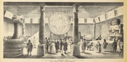 Interior of the exhibition of antient Mexico at the Egyptian Hall Piccadilly, Aglio, Agostino, 1777-1857, Aglio, Agostino, 1777
