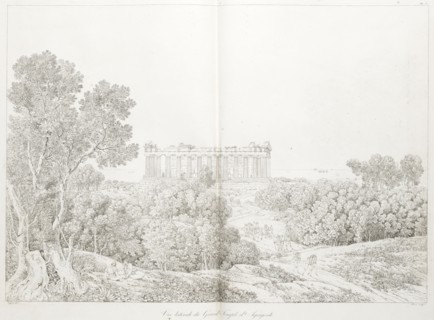 Vue laterale du grand temple d'agrigente, Grandes vues pittoresques des principaux sites et monumens de la Grèce et de la Sicile