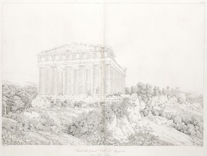 Facade du grand temple d'agrigente, Grandes vues pittoresques des principaux sites et monumens de la Grèce et de la Sicile