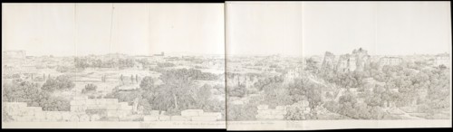 Vue du mont calius et du mont aventin delsinee du couvent de st. bonaventure sur le mont palatin, Grandes vues pittoresques