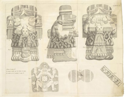 Plate 1, Descripción histórica y cronológica de las dos piedras que con ocasión del nuevo empedrado que se está formando