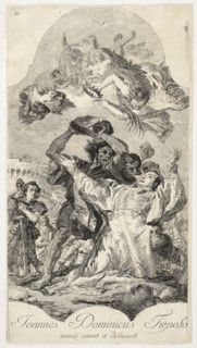 The stoning of Saint Stephen, Tiepolo, Giovanni Domenico, 1726?-1804, ca. 1754
