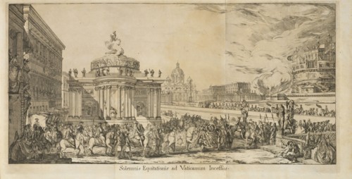 Solemnis equitationis ad Vaticanum incessus, Imagines et delineamenta exterioris interiorisqve ornatvs Vaticanae Basilicae