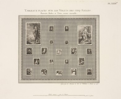 portraits, bustes et tetes, reunis ensemble, La Galerie electorale de Dusseldorff ou catalogue raisonné et figuré