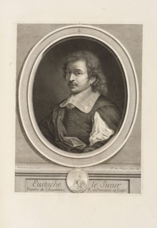 Eustache le Sueur, peintre de l'Academie R. de Peinture et sculpt. Les hommes illustres qui ont paru en France pendant ce siecle