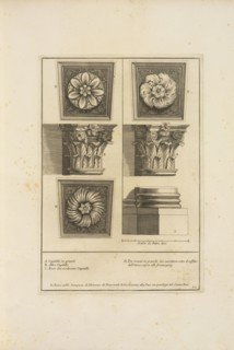 two capitals and one column base in the Chiesa di San Carlo alle Quattro Fontane, Stvdio d'architettvra civile sopra