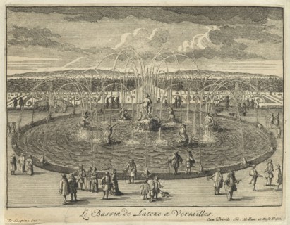 The Basin of Latone in Versailles, Veues de Versailles, Swidde, Willem, 1661-1697, Engraving, 1686