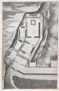 Leaf K: Plan, Descrizione del sacro monte della Vernia, Ligozzi, Jacopo, 1547-1626, Moroni, Lino, Engraving, 1612