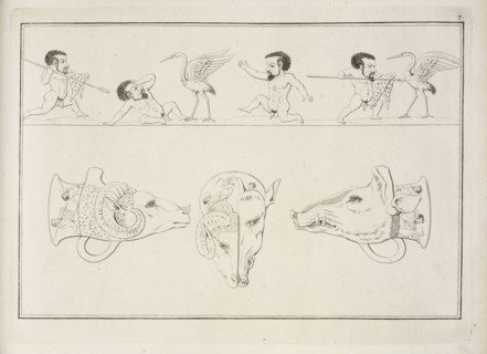Plate 7, Collection of engravings from ancient vases mostly of pure Greek workmanship discovered in sepulchres in the kingdom