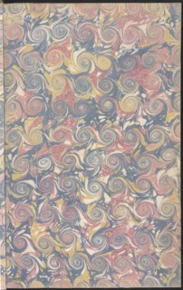 Volume 8, Front End Paper, Volume 8, Ceremonies et coutumes religieuses de tous les peuples du monde, Antique marbled paper