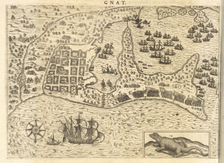 Occidentalis Indiae Franciscvs Draco Carthagenam civitatem expvgnat, Americae pars VIII., Bry, Johann Theodor de, 1561-1623