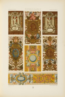 Renaissance L'ornement polychrome, Charpentier, Firmin-Didot, Firm, Racinet, A., Auguste, 1825-1893, Chromolithograph
