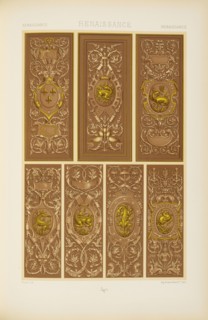 Renaissance L'ornement polychrome, Firmin-Didot, Firm, Lestel, P, Racinet, A., Auguste, 1825-1893, Chromolithograph