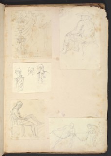Sketches G. Hayter, Hayter, Sir George, 1792-1871, graphite, ink, watercolor, 1816