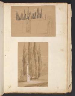 Sketches G. Hayter, Hayter, Sir George, 1792-1871, graphite, ink, watercolor, 1816