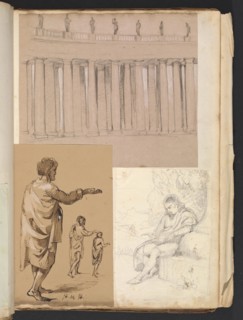 Sketches G. Hayter, Hayter, Sir George, 1792-1871, graphite, ink, watercolor, 1816