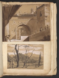 Sketches G. Hayter, Hayter, Sir George, 1792-1871, graphite, ink, watercolor, 1816