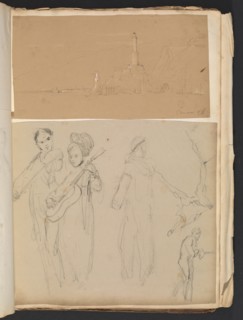 Sketches G. Hayter, Hayter, Sir George, 1792-1871, graphite, ink, watercolor, 1816