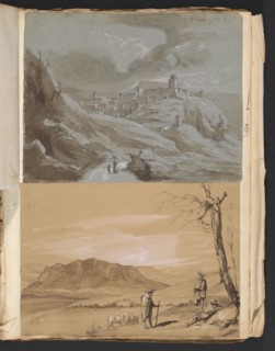 Sketches G. Hayter, Hayter, Sir George, 1792-1871, graphite, ink, watercolor, 1816