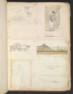 Sketches G. Hayter, Hayter, Sir George, 1792-1871, graphite, ink, watercolor, 1816