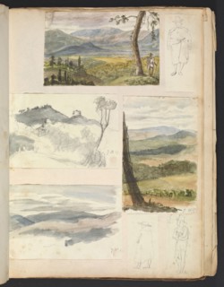 Sketches G. Hayter, Hayter, Sir George, 1792-1871, graphite, ink, watercolor, 1816