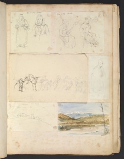 Sketches G. Hayter, Hayter, Sir George, 1792-1871, graphite, ink, watercolor, 1816