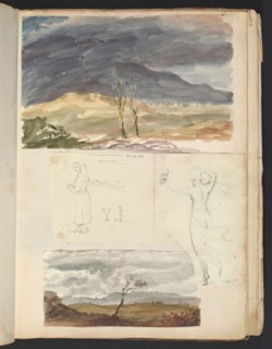 Sketches G. Hayter, Hayter, Sir George, 1792-1871, graphite, ink, watercolor, 1816