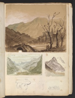 Sketches G. Hayter, Hayter, Sir George, 1792-1871, graphite, ink, watercolor, 1816