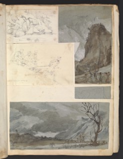 Sketches G. Hayter, Hayter, Sir George, 1792-1871, graphite, ink, watercolor, 1816